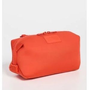 Dagne Dover Large makeup bag in Goji red, EUC